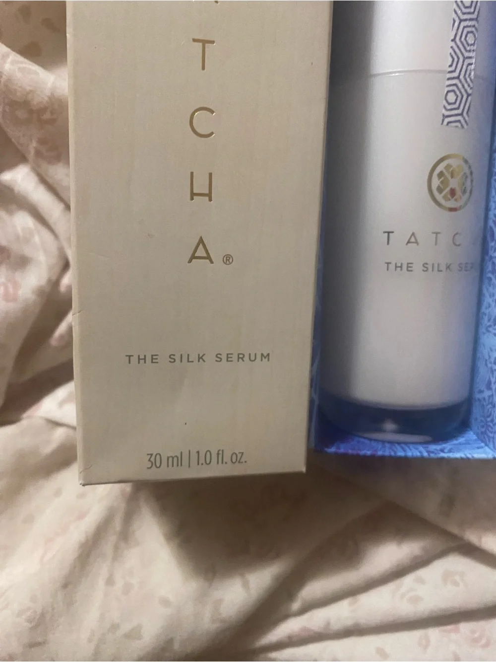 New Tatcha The Silk Serum — White Bottle with Gold Accents